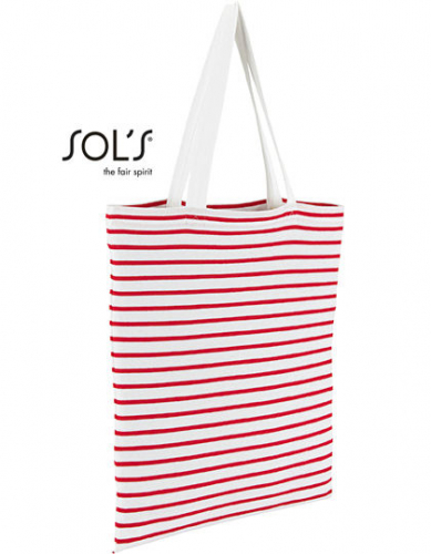 Striped Jersey Shopping Bag Luna - LB02097 - SOL´S Bags